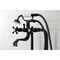 Kingston Brass CCK226K0 Freestanding Clawfoot Tub Faucet Package with Supply Line, Matte Black CCK226K0 - alternate 3